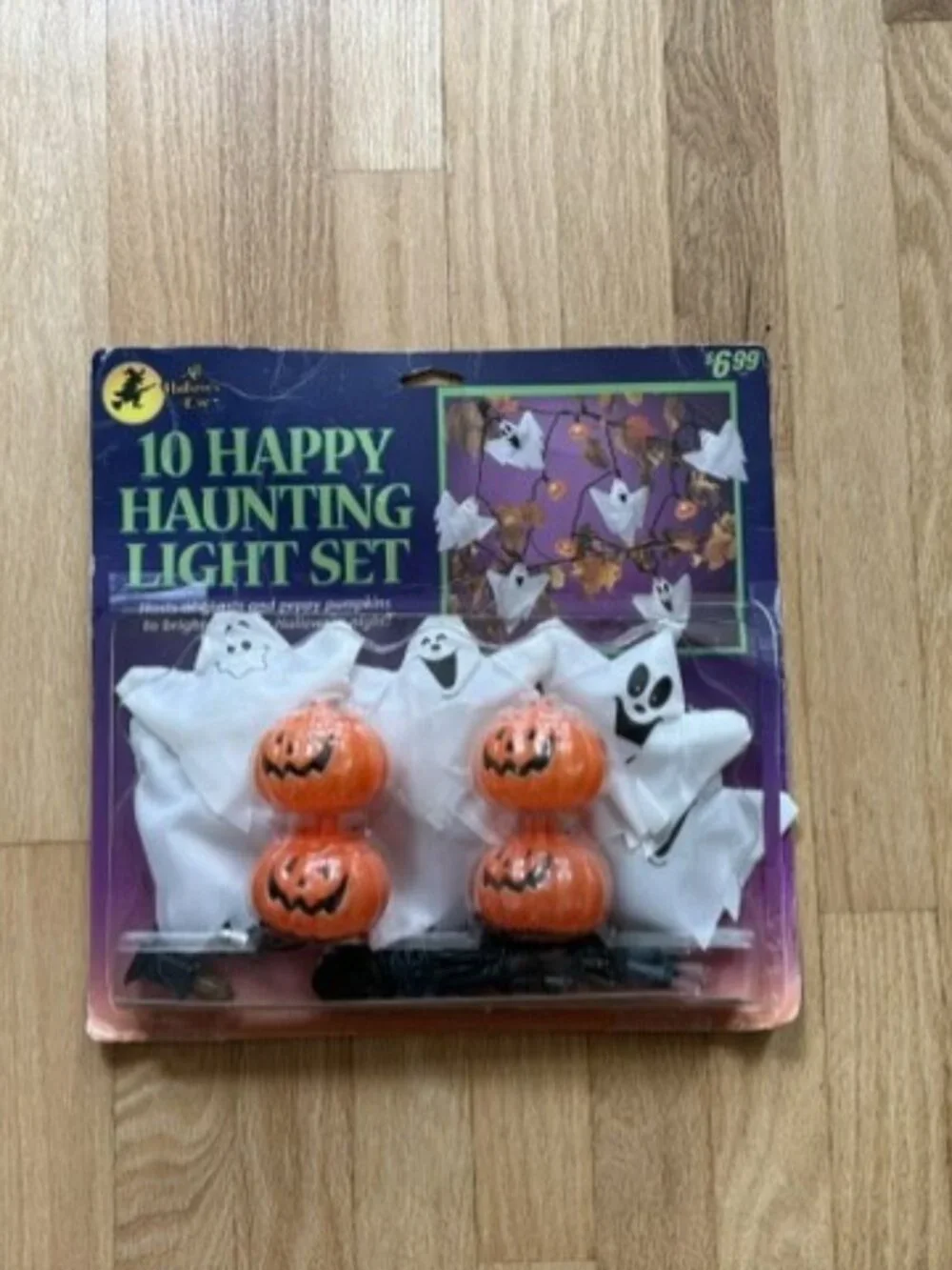 All Hallow's Eve 10 Happy Haunting Light Set - Vintage Halloween Party Decor NEW